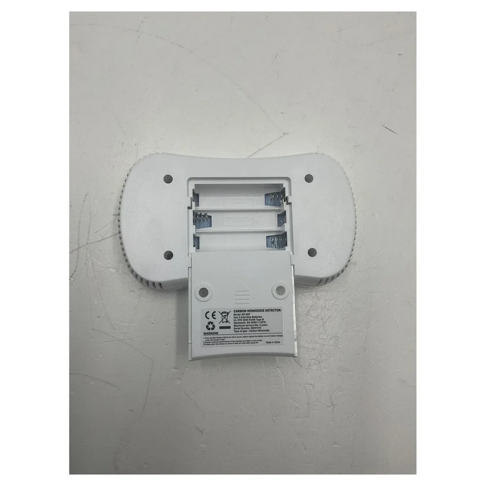 Set of 3 Carbon Monoxide Detectors MY-S07 LCD Display Battery Operated‎